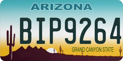 AZ license plate BIP9264