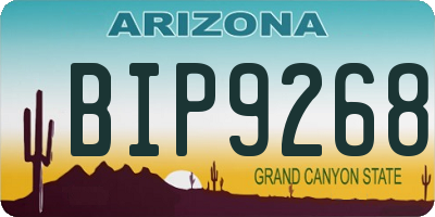 AZ license plate BIP9268