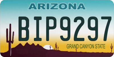 AZ license plate BIP9297