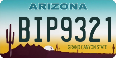 AZ license plate BIP9321