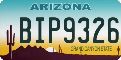 AZ license plate BIP9326
