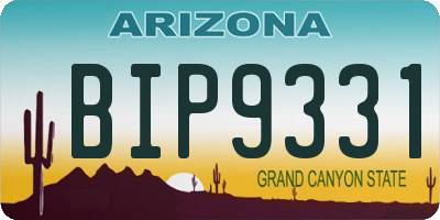 AZ license plate BIP9331