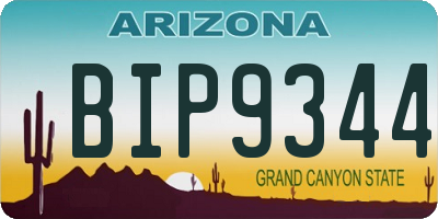 AZ license plate BIP9344