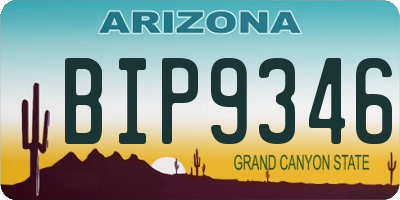 AZ license plate BIP9346