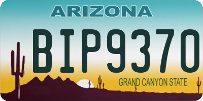 AZ license plate BIP9370