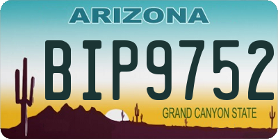 AZ license plate BIP9752
