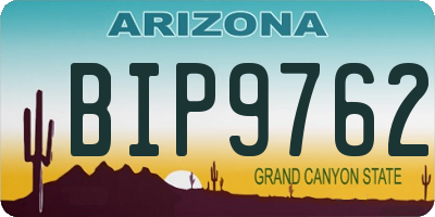AZ license plate BIP9762