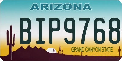 AZ license plate BIP9768