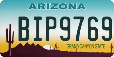 AZ license plate BIP9769