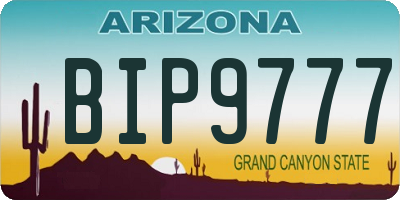 AZ license plate BIP9777