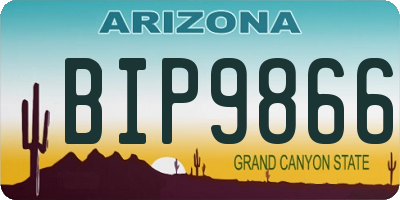 AZ license plate BIP9866