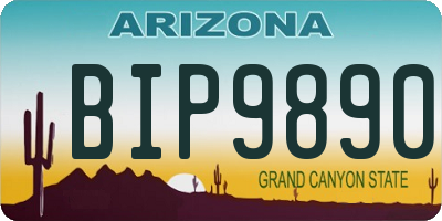 AZ license plate BIP9890