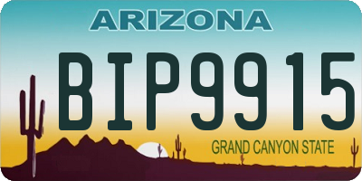 AZ license plate BIP9915