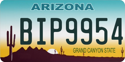 AZ license plate BIP9954