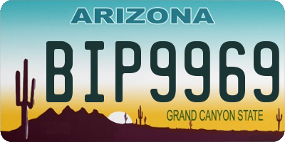 AZ license plate BIP9969