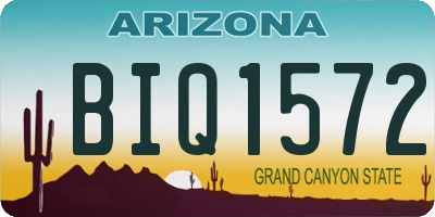 AZ license plate BIQ1572