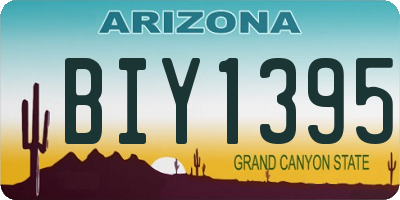 AZ license plate BIY1395
