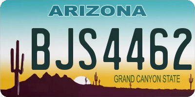 AZ license plate BJS4462