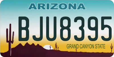 AZ license plate BJU8395