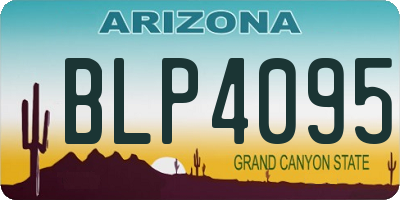 AZ license plate BLP4095