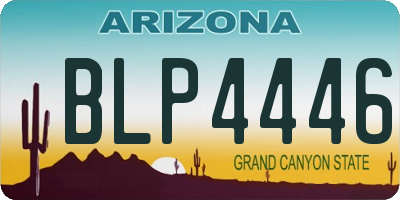 AZ license plate BLP4446