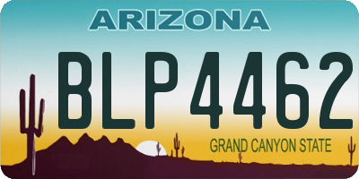 AZ license plate BLP4462