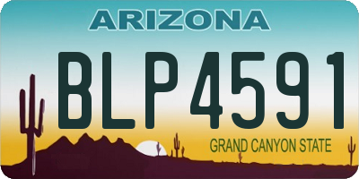 AZ license plate BLP4591