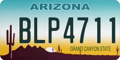AZ license plate BLP4711