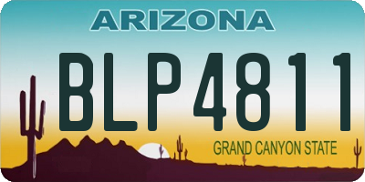 AZ license plate BLP4811