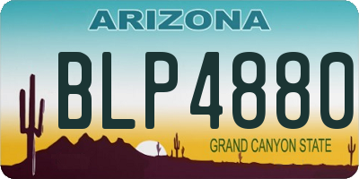 AZ license plate BLP4880