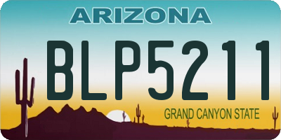AZ license plate BLP5211