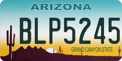 AZ license plate BLP5245