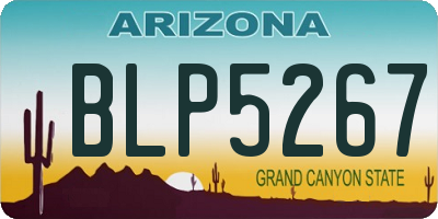 AZ license plate BLP5267