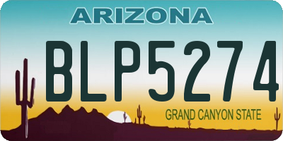 AZ license plate BLP5274