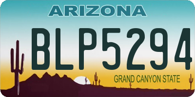 AZ license plate BLP5294