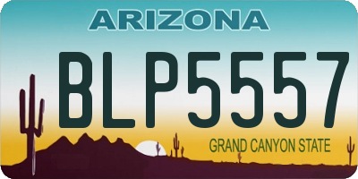 AZ license plate BLP5557