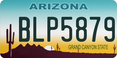 AZ license plate BLP5879