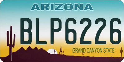 AZ license plate BLP6226