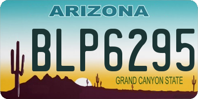 AZ license plate BLP6295
