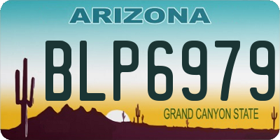 AZ license plate BLP6979