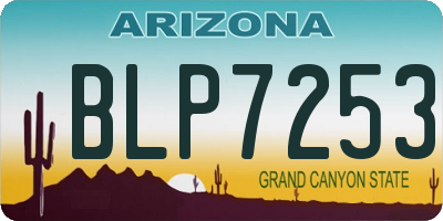 AZ license plate BLP7253