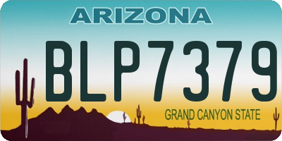 AZ license plate BLP7379