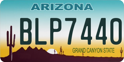 AZ license plate BLP7440