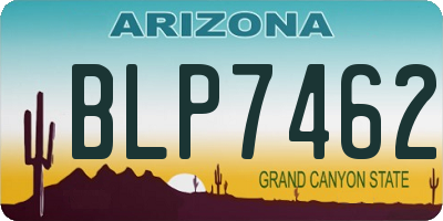 AZ license plate BLP7462