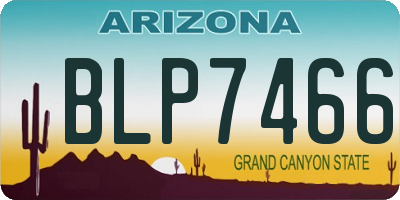 AZ license plate BLP7466