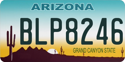 AZ license plate BLP8246