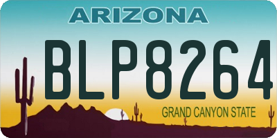 AZ license plate BLP8264