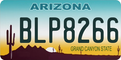 AZ license plate BLP8266