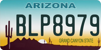 AZ license plate BLP8979
