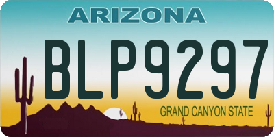 AZ license plate BLP9297